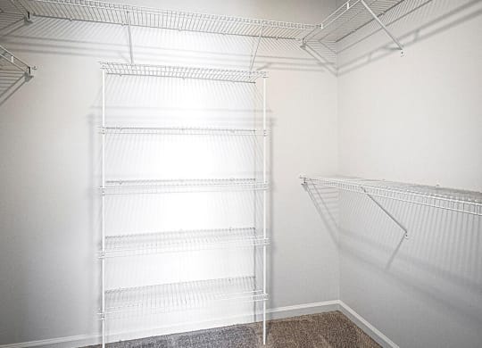 Walk-in closets at Heritage Court, Ewing