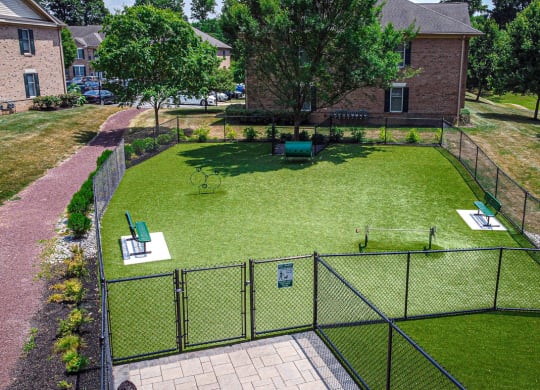Dog Run Aerial View at Heritage Court, Ewing, NJ