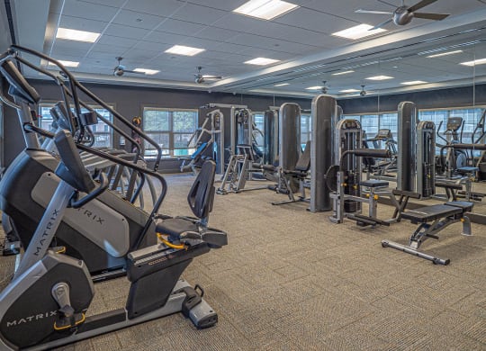 Fitness Center With Modern Equipment at Heritage Court, New Jersey, 08628