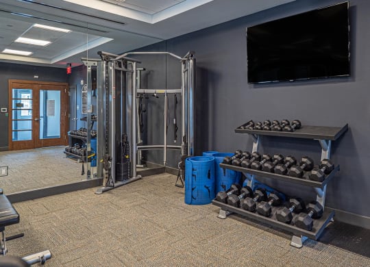 Fitness Center With Updated Equipment at Heritage Court, Ewing, NJ, 08628