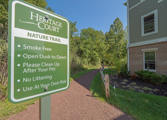 Walking Trail at Heritage Court, Ewing
