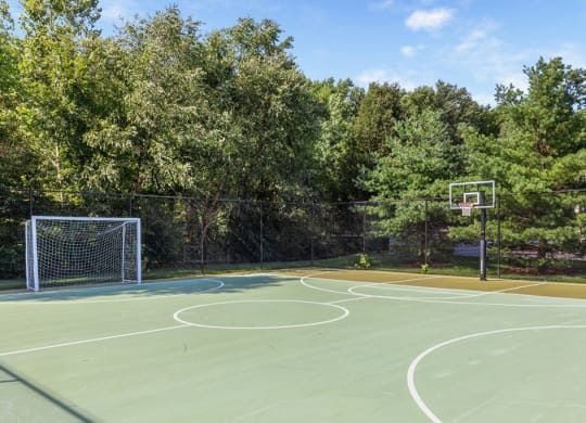 a basketball court at the residences at bryn mawr  at Harper's Crossing, Langhorne, PA, 19047