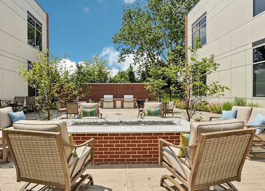 Beautiful Outdoor Patio with Firepit at Heritage Court, Ewing