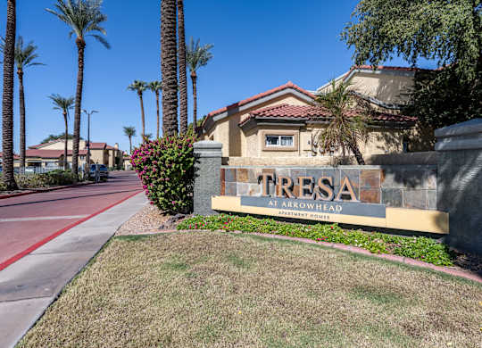 Tresa at Arrowhead Monument Sign and Outdoor Landscaping