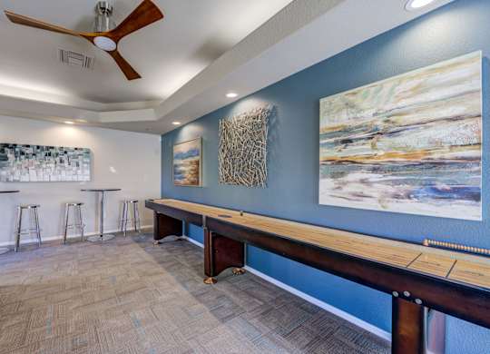 Tresa at Arrowhead Apartments Clubhouse with Shuffleboard