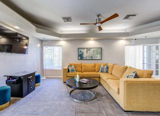 Tresa at Arrowhead Apartments Clubhouse Lounge with Seating and TV
