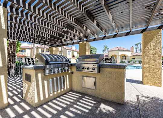 Tresa at Arrowhead Apartments Pool Area Gazebo and BBQ Area