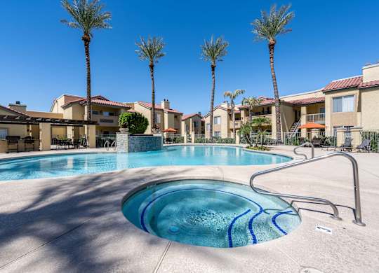 Tresa at Arrowhead Apartments Pool Area and Jacuzzi