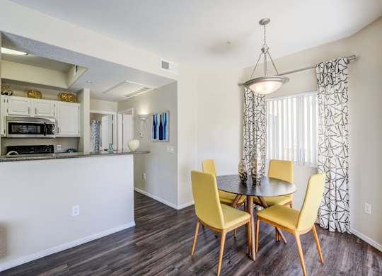 Tresa at Arrowhead Apartments Model Dining Room and Kitchen