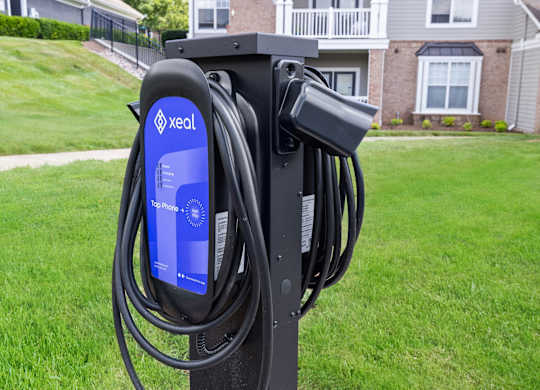 EV charging station at Tradition at Stonewater, Cary, NC, 27519