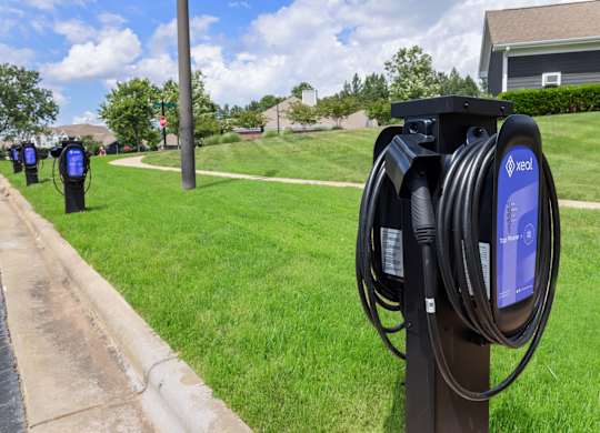 EV charging station at Tradition at Stonewater, North Carolina