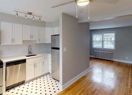 Living And Kitchen at Alister Morristown, New Jersey, 07960