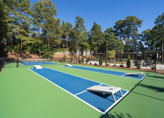 Tennis Court at Elme Cumberland Apartments, Smyrna, GA