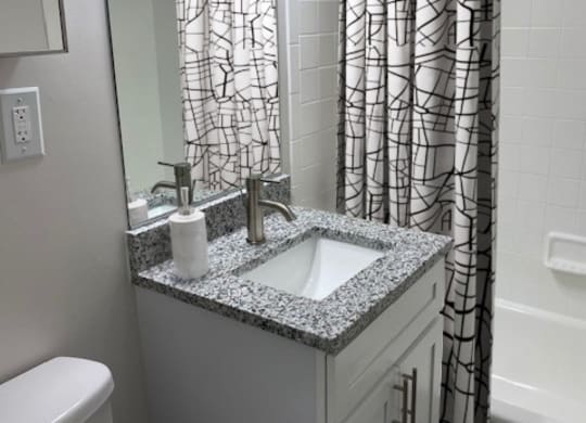 Bathroom at Wellington Apartments, Arlington, VA, 22204