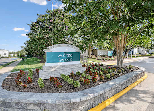 Property sign at Elme Leesburg, Virginia, 20176