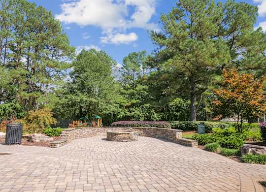 Patio at Elme Sandy Springs Apartments, Atlanta, GA, 30350