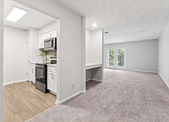 Living area at Elme Sandy Springs Apartments, Atlanta, GA, 30350