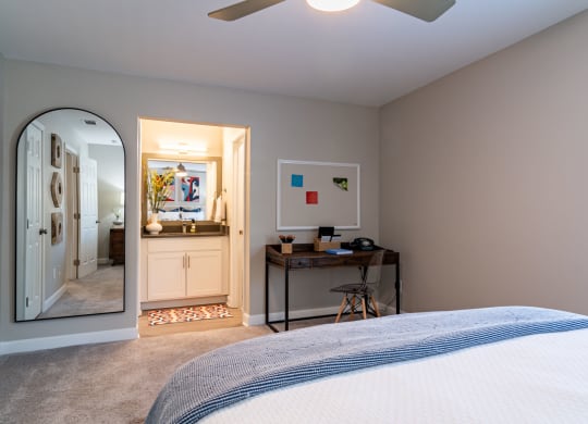 Bedroom view at Elme Sandy Springs Apartments, Atlanta, GA