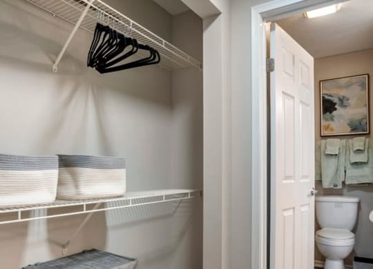 Closet with a bathroom at Elme Alexandria, Alexandria, 22304