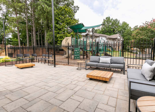 Outdoor patio at Elme Marietta Apartments, Georgia
