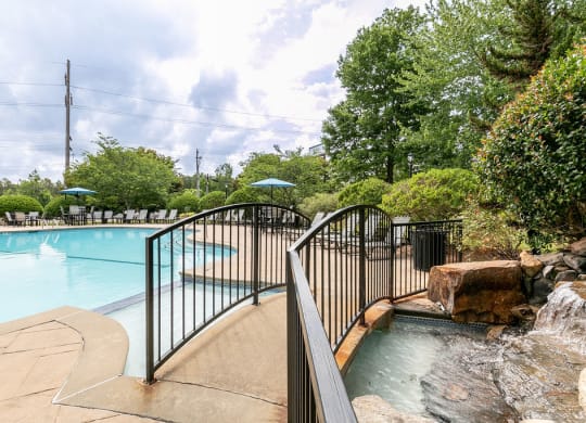 Pool way at Elme Marietta Apartments, Marietta, GA, 30067
