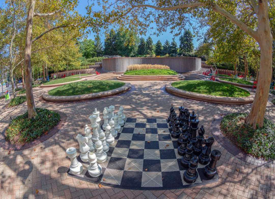 Outdoor Chess Board at The Paramount, Arlington