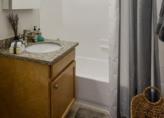 Bathroom at Wellington Apartments, Arlington, 22204