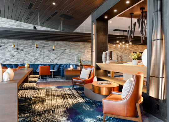 Clubroom food at Trove Apartments, Virginia, 22204