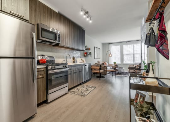 Kitchen at Trove Apartments, Arlington, Virginia