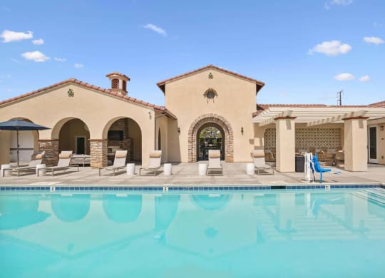 pool area at the villas at falling waters in west omaha at Rancho Belago, Moreno Valley