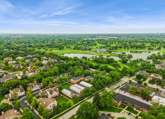 Aerial View at The Hinsdale, Hinsdale, Illinois