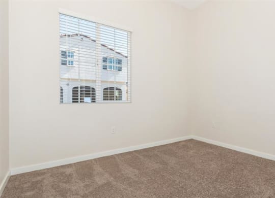 Beige Carpet In Bedroom at Arrive at Rancho Belago, California