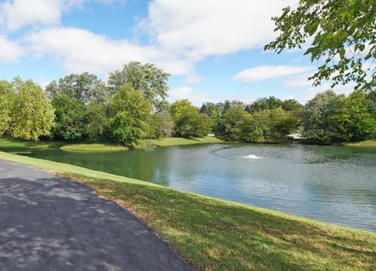 Lake And Green Space at The Mark Apartments, Glendale Heights