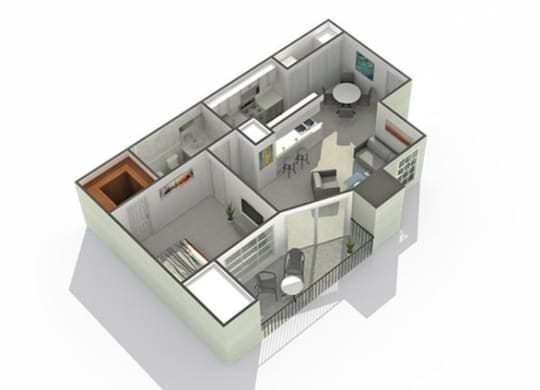 Floor Plan Layout at The Mark Apartments, Glendale Heights, 60139
