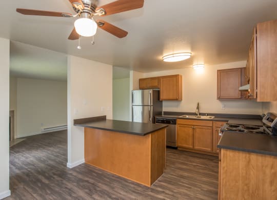 Dining Area with Island Kitchen