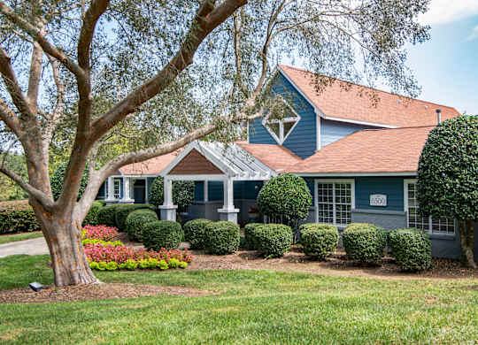 a house with a large tree in front of it