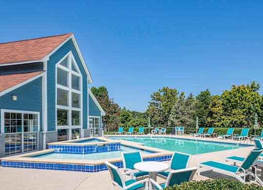 our apartments showcase an unique swimming pool