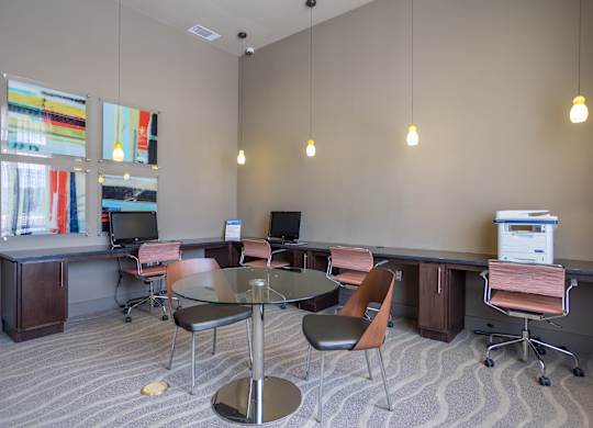 Business Center Encore281 apartments san antonio