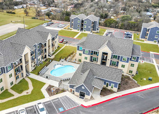 an aerial view of Sendero Ridge Apartments Kerrville
