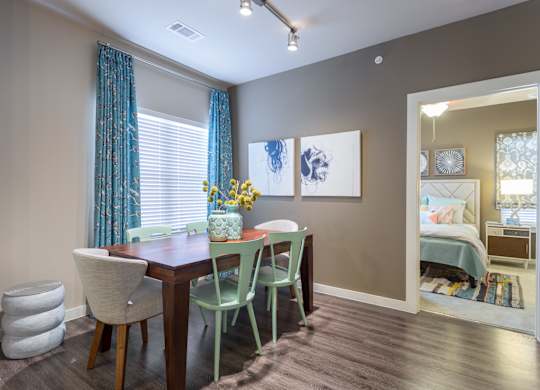 Model Dining Room with Track Lighting