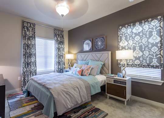 Model Bedroom with ceiling Fan