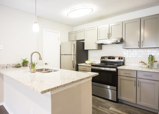Eclipse Apartments Duluth GA renovated kitchen