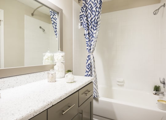Eclipse Apartments Duluth GA renovated bathroom