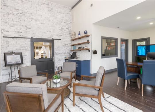 Leasing office and coffee bar