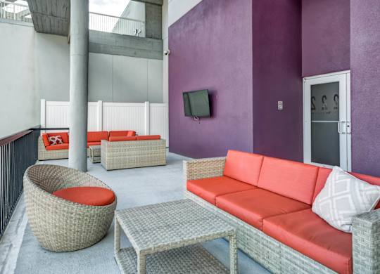 Outdoor Patio at 222 Saratoga, Baltimore
