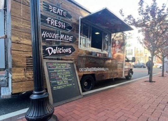 Food truck event at Harbor Pointe apartments in Bayonne, NJ
