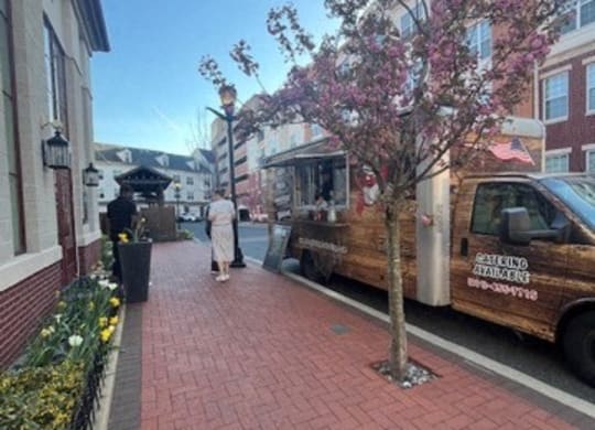 Food truck event at Harbor Pointe apartments in Bayonne, NJ
