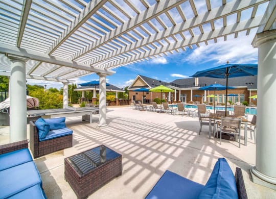 Poolside veranda at Meridian Obici, Virginia, 23434