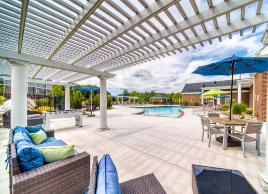 Poolside veranda at Meridian Obici, Virginia, 23434