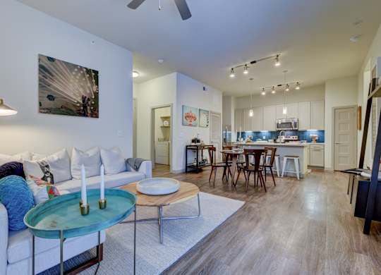 Modern Living Room view at Agave, San Antonio, TX